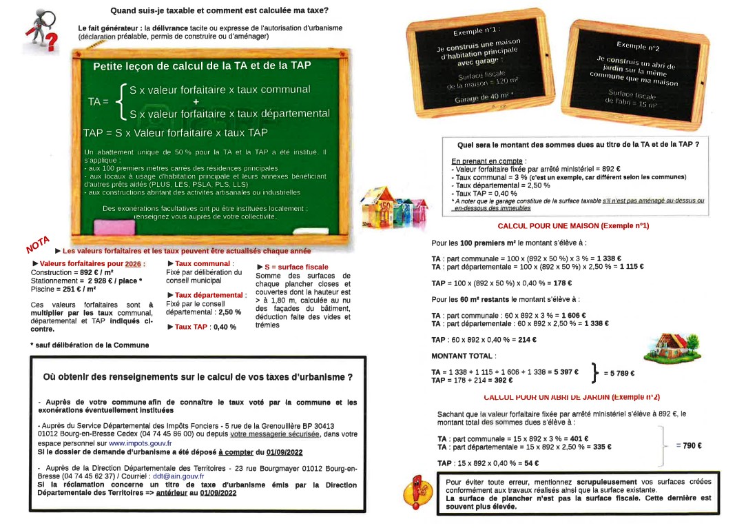 TAXES 2026 EN URBANISME page 0002